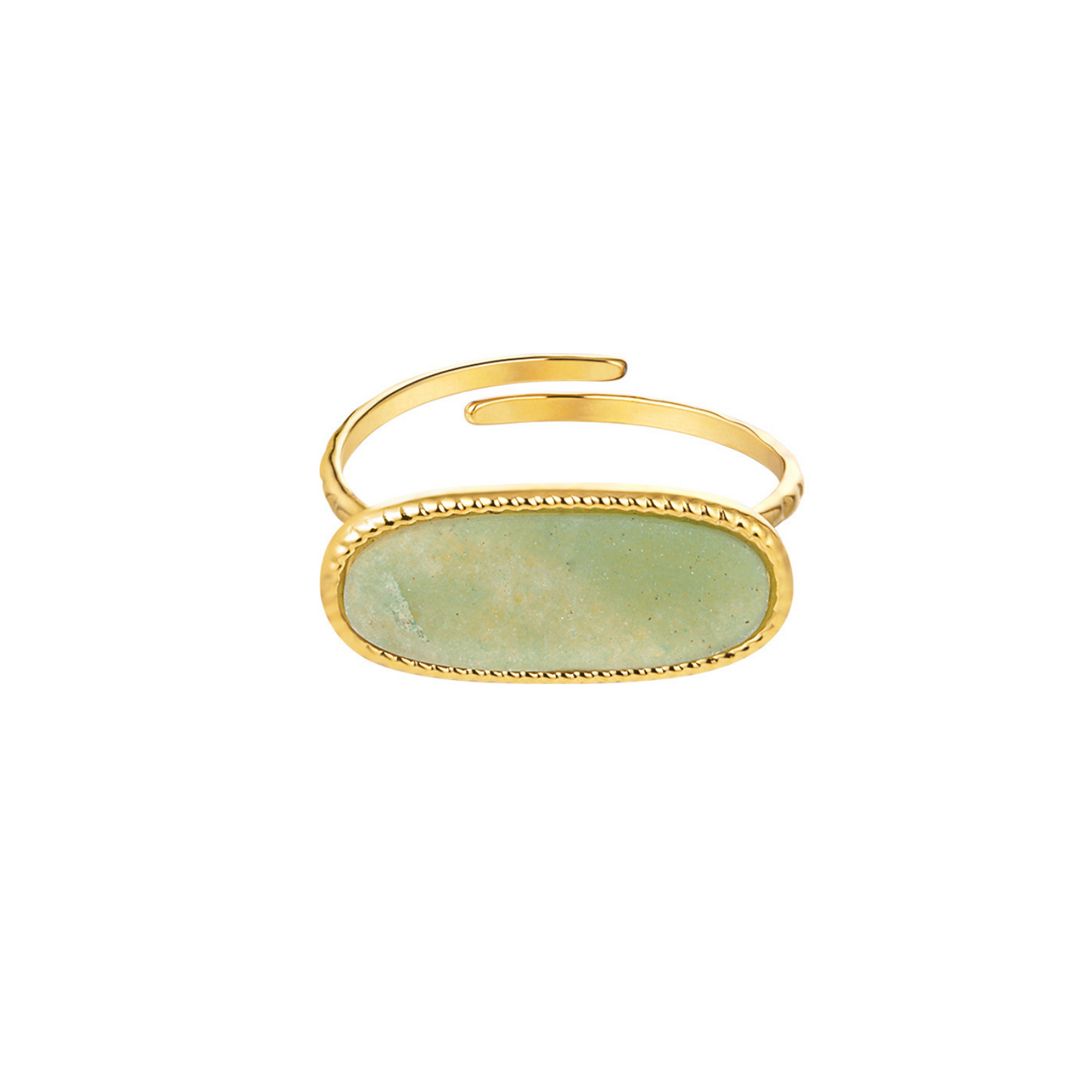 Ring Oval Stone Jade