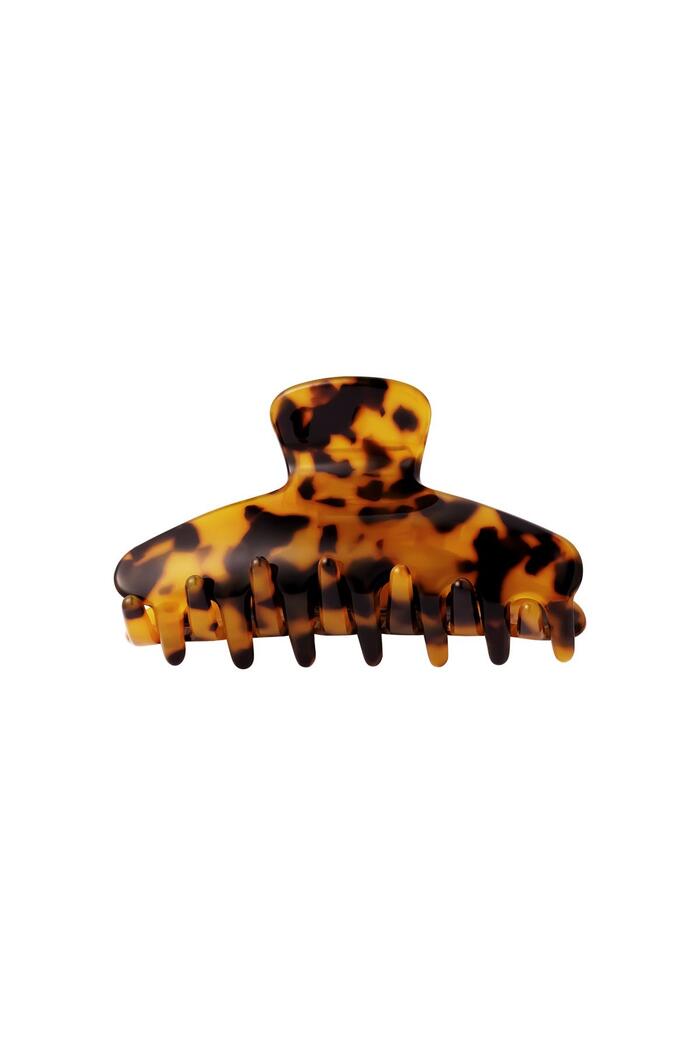 Haarclip Brown Leopard Midi